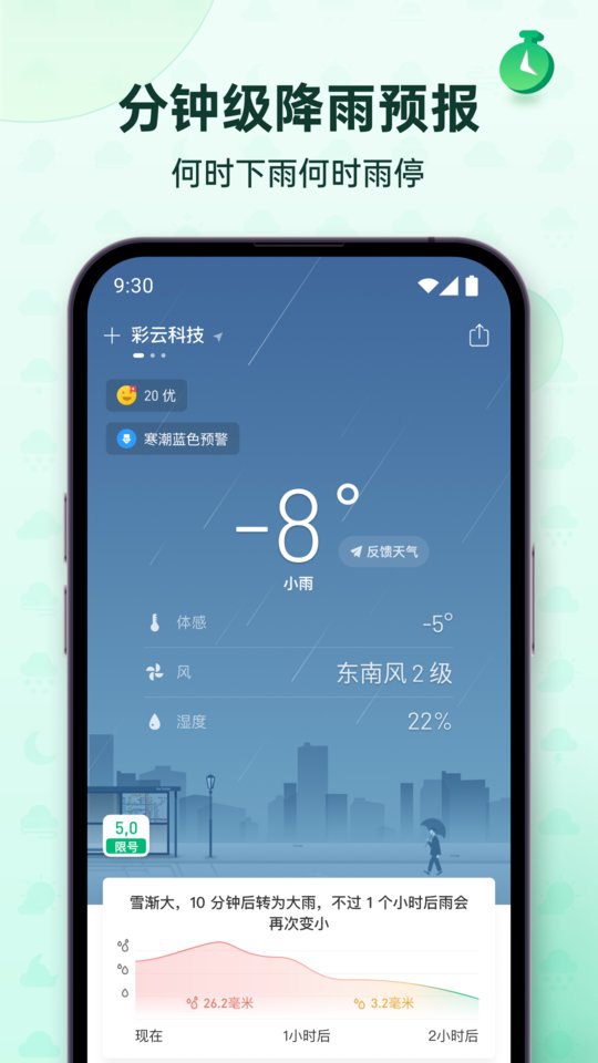 彩云天气几点几分下雨最新版 v7.51.0 安卓官方版 0